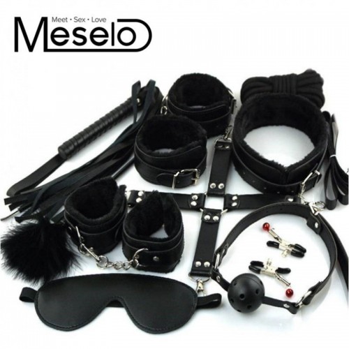 [K934]10 Parça Deri BDSM Set