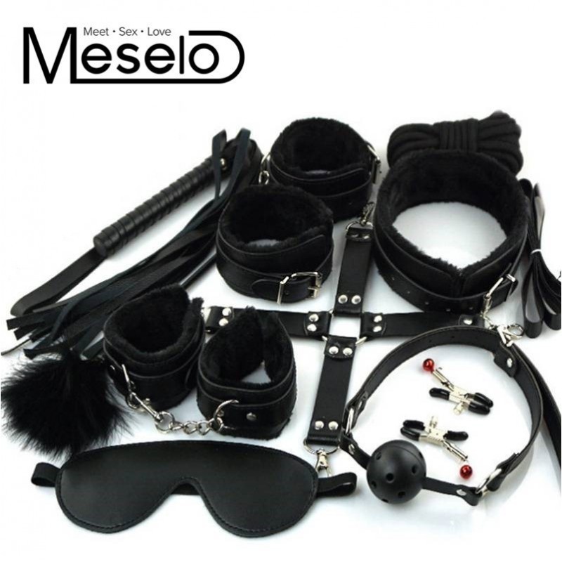 [K934]10 Parça Deri BDSM Set